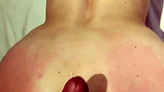 Check out these nice buttocks getting a creampie in my girlfriend's ass