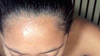 he cums early while deepthroating huge cock in amateur couple