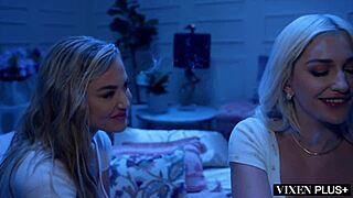 vixenplus voluptuous besties skye and blake succumb to lust