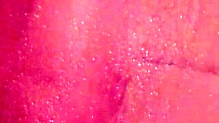 shy bathing in shower