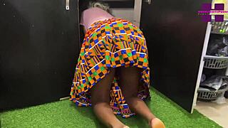 africa sex ghana maid rides big cock driver