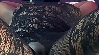 ebony goddess achieves intense multiple orgasms while squirting profusely using the sex machine