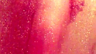 shy bathing in shower