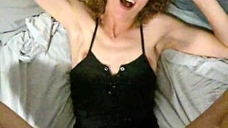 i begged my cheating curly-haired milf to breed me with dirty talk and creampie