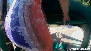 juicy white booty bouncing on big white cock 🍑