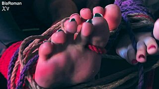 these feet get excited with kinky games