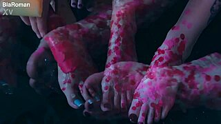 these feet get excited with kinky games