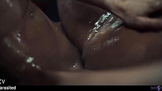 Girls get wild and slippery in passionate lesbian slime fucking 😈