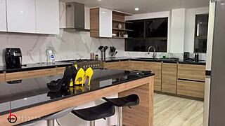 I Notice My Maid's Big Booty Fucking and Join In