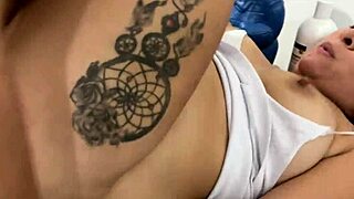 Intriguing Threesome With Brunette And Latina At Home