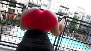 Best twerk ass shaking booty dance with clothes ripped off