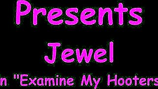 Nurse in latex gloves examines patient's shaved pussy and small tits