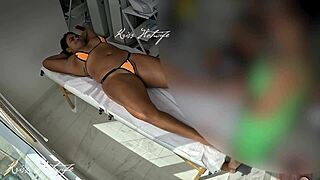 I Used A Stuffed Bikini In Her Pussy For A Delicious Massage