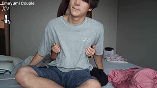 One night sex with tanned gal in swimsuit tan lines