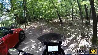 Bike Ride Leads To Outdoor Deepthroat Sex