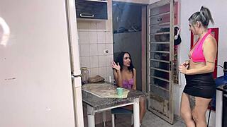 Curious Neighbor Begs for Midnight Fucking and Sucking Passion