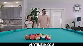 Anytime4k teen 18+ gets free used on pool table freya von doom