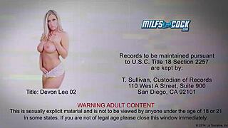 sexy milf devon lee rides cock in lingerie hardcore