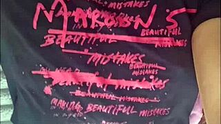 ebony beauty indulges in private relaxation