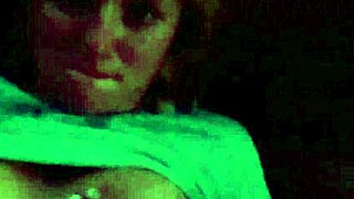 Hot Teen Filming Herself Alone at Night