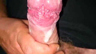 Imagine that huge cock with infinite jerking and open asshole getting a crazy load of cum in this dirty homemade scene