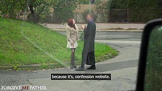 latvian redhead eva ray locked in chastity for cheating, rough sex after pickup