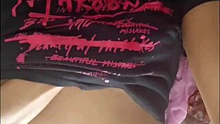 ebony beauty indulges in private relaxation