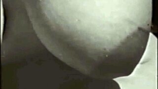 Vintage mature woman explores nature in retro setting