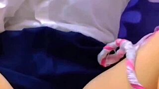 I couldn't resist my teacher, got wrecked in my apartment, begging and choking on his cum, real Mexican school girl.