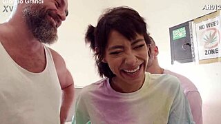 Oh yeah, Veronica Leal and Anna De Ville pissing and fucking backstage wildly!