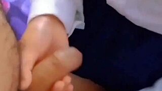 I couldn't resist my teacher, got wrecked in my apartment, begging and choking on his cum, real Mexican school girl.