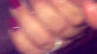 Sloppy bbw latina performs head in car