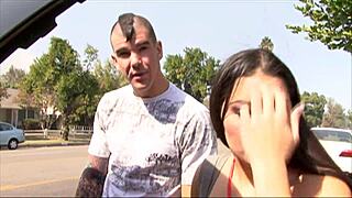 busty girl picked for fun gets anal fingered and fucked hard