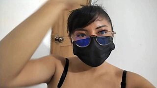 Mature woman fantasizes as student, masturbates sensually