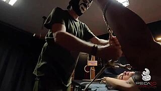 Latina Brunette Is Bound And Trained By Her Master And His Apprentice.