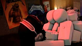 Relaxing Fun In Her Room During Sunset