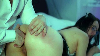 Watch me piss on my wife's tits before anal fucking her hard, he says provocatively