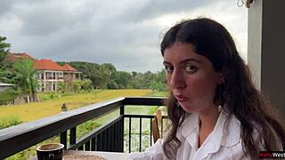 Eating Pizza With Cum On My Face In A Public Cafe