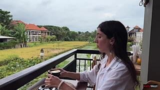 Eating Pizza With Cum On My Face In A Public Cafe