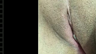 Jade's Juicy Shaved Pussy Close-Up Display
