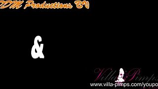 spanish blonde lesbians tease with dildos