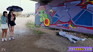 Bangbros Features Rainy Day Public Anal Sex with Athenea Rose and Yenifer Chacon