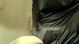 Bound slave endures humiliating human urinal duties in secret bondage session