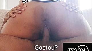 short girl rides dick hard in homemade close up