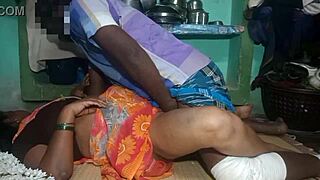 Hot Brunette Fucking Outdoors In Village Home!