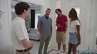 Chanel Skye dominates intense fourway fuck