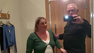 kiwi piss drinking milf slut used as toilet while trying on clothes at the mall 😈