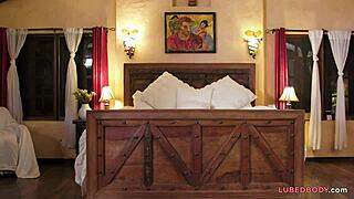 India Summer's Intriguing Welcome: Bent Over Doggystyle and Oiled Cowgirl Riding