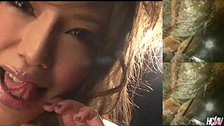 Japanese beauty karela ariki performs blowjob, gets fucked, and makes him cum inside