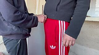 Accidental Homemade Sex With The Neighbour Cum In My Mouth Blowjob In The Laundry Room